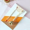 Gift Bhaiya Bhabhi Rakhi with Wooden Plaque
