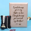 Bhaiya Bhabhi Rakhi with Wooden Plaque Online