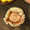 Buy Big Clay Diya with Metallic Paint