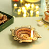 Gift Big Size Metallic Clay Diya