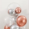 Shop Birthday Elegance Rose Gold & Silver Balloon Bouquet