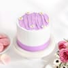 Buy Birthday Floral Arrangement & Vanilla Cake Combo