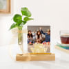 Birthday Joy Personalized Photo Stand With Money Plant Online