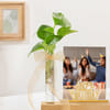 Buy Birthday Joy Personalized Photo Stand With Money Plant