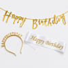 Birthday Party Kit - Banner, Head band & Sash
