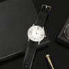 Buy Birthday Personalized Black Leather Watch