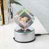 Shop Birthday Personalized Rotating Crystal Cube with LED