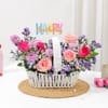 Birthday Purple Blush Arrangement