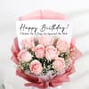 Buy Birthday Rose Bouquet and Caramel Cake Combo