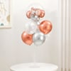 Birthday Sparkle Rose Gold & Silver Balloon Bouquet