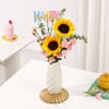 Buy Birthday Sunflower and Carnation Arrangement