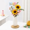 Birthday Sunflower and Carnation Arrangement