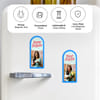 Gift Birthday Wishes Personalized Blue Fridge Magnet