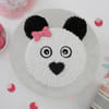 Gift Black and White Teddy Bear Cake  (1 Kg)