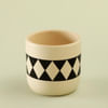 Gift Black Diamonds Ceramic Planter - Without Plant