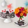 Black Forest Cake N Mix Flowers Online