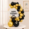 Black & Gold Teacher's Day Balloon Decor