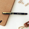 Gift Black Metal Roller Pen Laser Engraving - Customized WIth Name