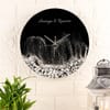 Black Resin Personalized Wall Clock Online