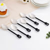 Buy Black Stainless Steel Spoon - Small - Set Of 6