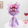 Gift Blissful Bouquet And Delightful Cake Combo