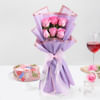 Blissful Bouquet And Delightful Cake Combo Online