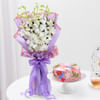 Blissful Orchids And Delightful Cake Combo Online