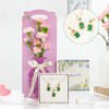 Gift Blooming Grace And Emerald Glow Gift Combo