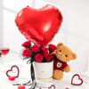 Gift Blooms And Cuddles Valentines Day Gift