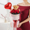 Shop Blooms And Red Velvet Cake Valentine's Day Gift Combo