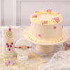 Blossom Floral Bento Cake and Bhaiya Bhabhi Rakhi Combo