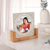 Buy Blossoming Love Personalized Acrylic Frame With Wooden Base