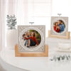 Blossoming Love Personalized Acrylic Frame With Wooden Base Online