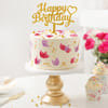 Gift Blossoms Birthday Wishes Cake - 450 gm