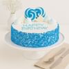 Blue Buttercream Chocolate Mud Cake (600 Gms) Online