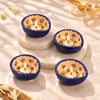 Blue Ceramic Diya - Set of 4