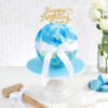 Gift Blue Chocolate Pinata Ball Cake for Birthday (750 Grams)