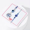 Shop Blue Evil Eye Protection Rakhi - Set of 4