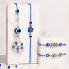 Blue Evil Eye Protection Rakhi - Set of 4 Online