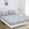 Blue Floral Double Bedsheet Online