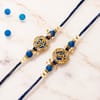 Buy Blue Floral Rakhi Set with Lindt Chocolate