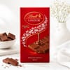 Shop Blue Floral Rakhi Set with Lindt Chocolate