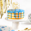 Blue Happy New Year Cake (2 Kg) Online