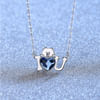Gift Blue Swarovski Heart Pendant