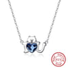 Blue Swarovski Heart Pendant Online