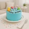 Blue Vanilla Birthday Bliss Cake (1 Kg) Online