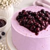 Buy Blueberry Heart Cake