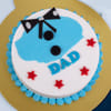 Gift Bluetiful Bow Cream Cake For Dad