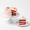 Shop Blush Blooms & Strawberry Vanilla Cake Combo