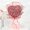 Blush Gypsophila Heart Bouquet